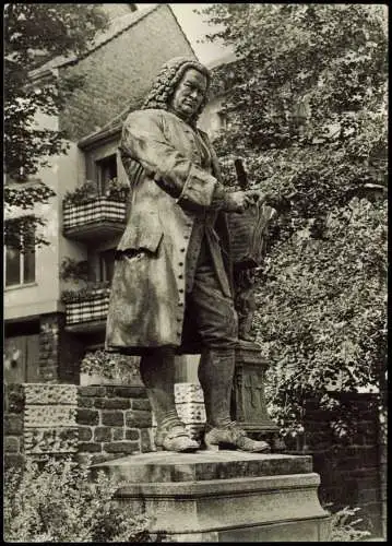 Ansichtskarte Eisenach Johann Sebastian Bach-Denkmal am Frauenplan 1977/1975
