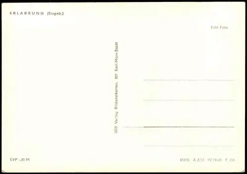 Erlabrunn-Breitenbrunn (Erzgebirge) Panorama-Ansicht zur DDR-Zeit 1973