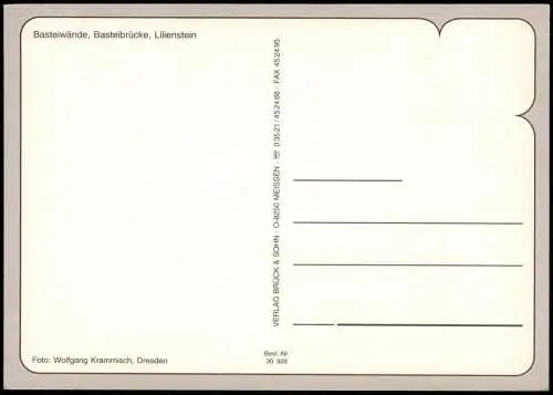 Rathen Basteifelsen und Basteibrücke, Lilienstein - Sächsische Schweiz 1995