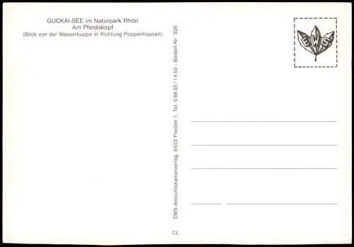 .Deutschland GUCKAI-SEE Naturpark Rhön Am Pferdskopf  von der Wasserkuppe  1980