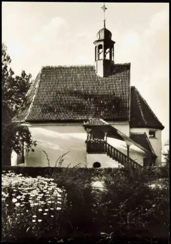 Ansichtskarte Coburg Alt-Kath. St. Kikolaus-Kapelle am Rosengarten 1960