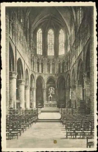 Postkaart Brüssel Bruxelles Collégiale des Saints Michel et Gudule 1955