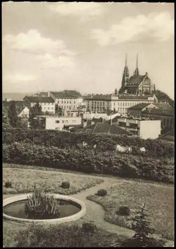 Postcard Brünn Brno Blick auf die Stadt 1970