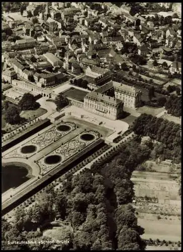 Ansichtskarte Brühl Luftbild Schloss Augustusburg 1978