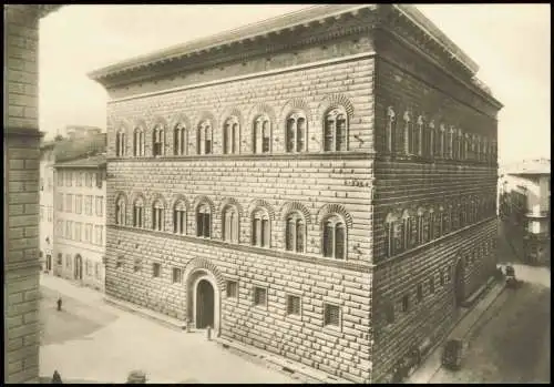 Cartolina Florenz Firenze RENAISSANCE-BAUTEN Palazzo Strozzi 1974