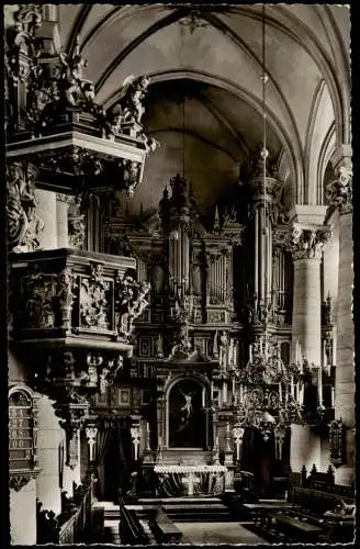 Ansichtskarte Bückeburg Innenansicht der Stadtkirche 1960