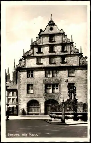 Ansichtskarte Bamberg Alte Mauth, Gebäude-Ansicht 1955