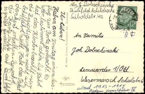 Ansichtskarte Bückeburg Mausoleum (Gebäude-Ansicht) 1956