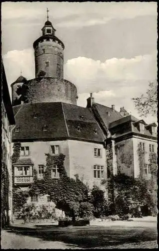 Ansichtskarte Büdingen Äußerer Schloßhof 1960
