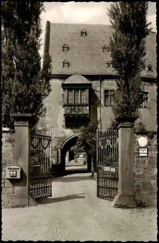 Ansichtskarte Büdingen Schloss Schloßportal 1960