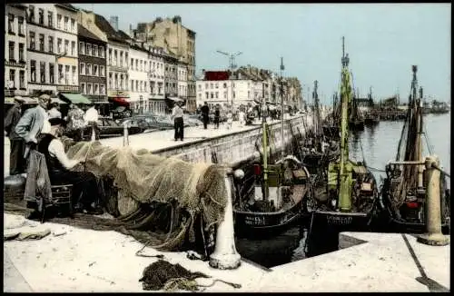 Postkaart Ostende Oostende Het Montgomery Dok Le Dock Montgomery. 1955