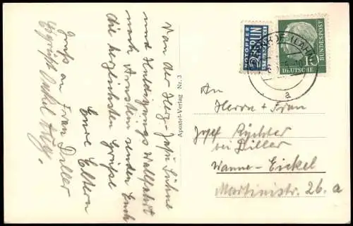 Obernhof (Lahn) Kloster Arnstein aus der Vogelschau-Perspektive 1955