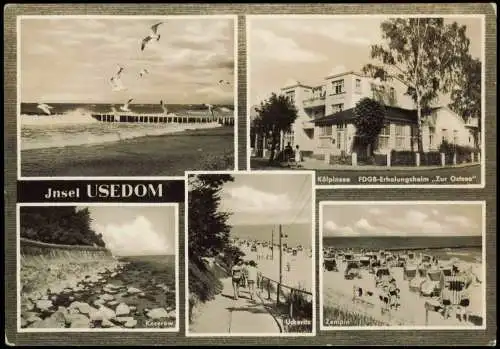 Ansichtskarte Usedom Kölpinsee, Koserow, Uckeritz, Zempin 1967