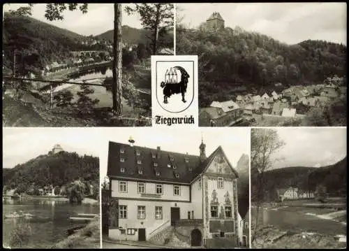 Ansichtskarte Ziegenrück/Saale Stadtteilansichten 1981