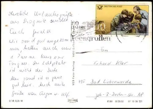 Ansichtskarte Ziegenrück/Saale Stadtteilansichten 1981