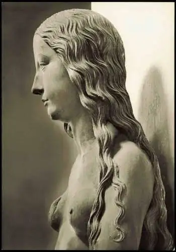 Würzburg MAINFRÄNKISCHES MUSEUM Eva vom Südportal der Marienkapelle 1960