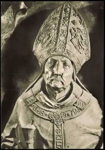 Würzburg DOM Bischof Rudolf von Scherenberg von Tilman Riemenschneider 1960