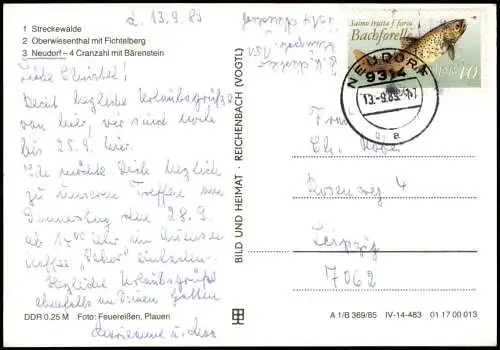 Oberwiesenthal Schmalspurbahnen im Erzgebirge: Streckewalde, Neudorf 1985