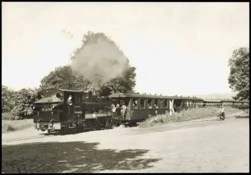 Ansichtskarte .Mecklenburg-Vorpommern Kleinbahn auf der Insel Rügen 1983