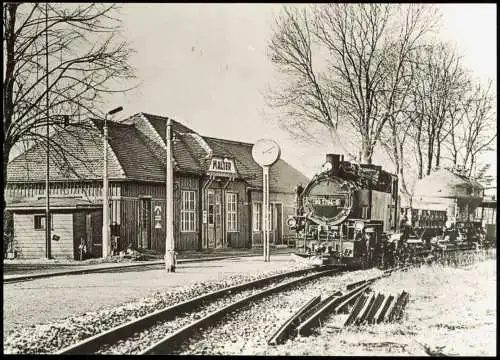 Schmalspurbahn Freital Hainsberg - Kurort Kipsdorf, Bahnhof Malter 1983