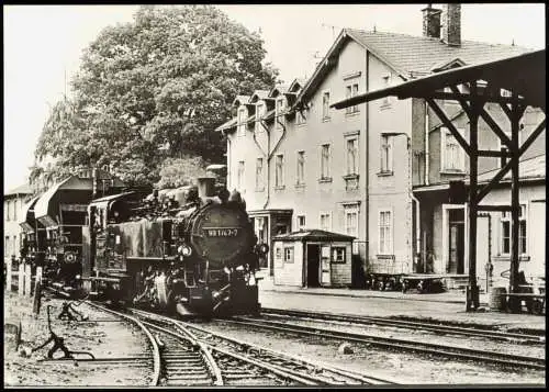 Dippoldiswalde Schmalspurbahn Freital  Kipsdorf, Bahnhof Dippoldiswalde 1983