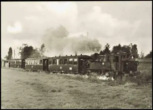 Dampflokomotive Traditionsbahn Radebeul Ost - Radeburg Zug bei Moritzburg 1982