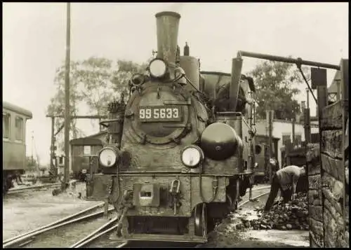 DDR Sammelkarte Dampflokomotive Schmalspur Lok Spreewaldbahn 1969