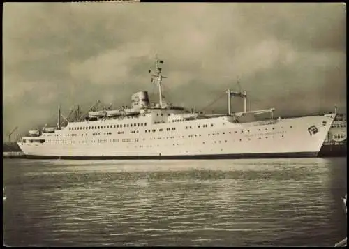 Schiff Ship   FDGB Urlauberschiff VÖLKERFREUNDSCHAFT 1960     Bordpoststempel