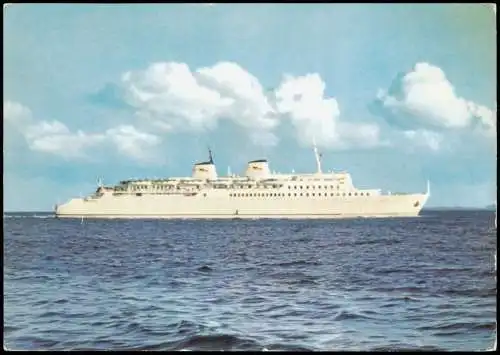 Sassnitz Saßnitz Eisenbahnfährschiff der Deutschen Reichsbahn MS Saßnitz 1980