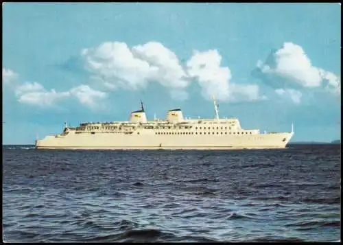 Sassnitz Saßnitz Eisenbahnfährschiff der Deutschen Reichsbahn MS Saßnitz 1983