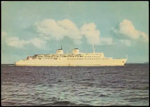 Ansichtskarte  DDR Großfähre Saßnitz 1969