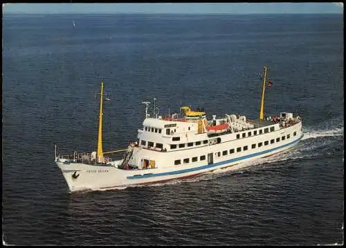 Schiff MS Seute Deern der Reederei Cassen Eils in Cuxhaven 1981