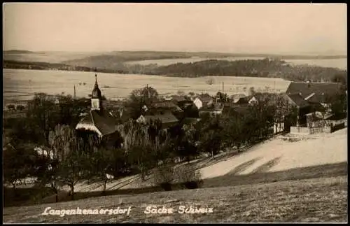 Langenhennersdorf-Bad Gottleuba-Berggießhübel Partie an der Stadt Fotokarte 1961