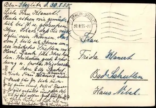 Ansichtskarte Braubach Rheinschiff Marksburg 1955