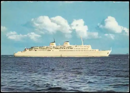 Ansichtskarte  Schiff Schifffahrt Fähre MS Sassnitz 1985