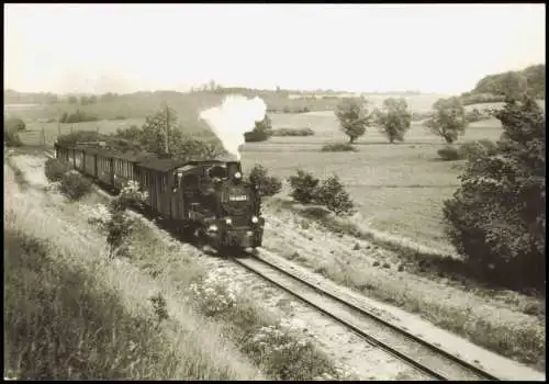 Schmalspurbahn Putbus-Göhren zwischen Serams und Seelvitz 1971/1985