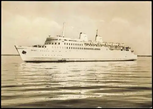 Ansichtskarte  Schiff Schifffahrt Fähre DDR Großfähre Saßnitz 1970