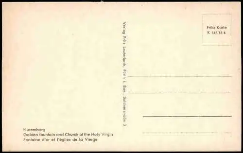 Lot 25 Ansichtskarten Nürnberg historische Ansichten 1950