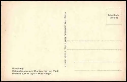 Lot 25 Ansichtskarten Nürnberg historische Ansichten 1950