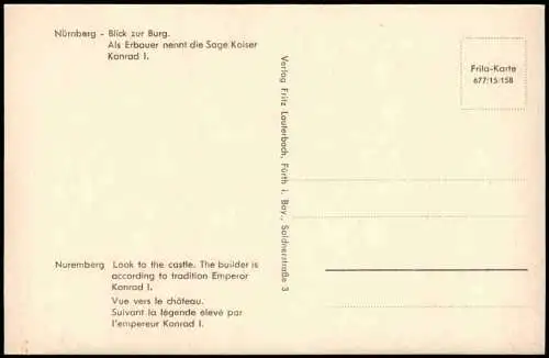 Lot 25 Ansichtskarten Nürnberg historische Ansichten 1950