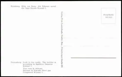 Lot 25 Ansichtskarten Nürnberg historische Ansichten 1950