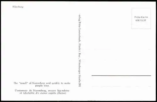 Lot 25 Ansichtskarten Nürnberg historische Ansichten 1950