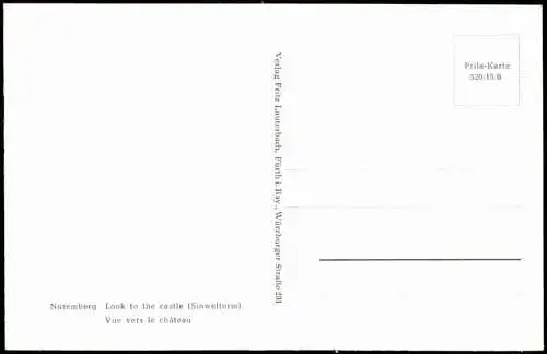 Lot 25 Ansichtskarten Nürnberg historische Ansichten 1950