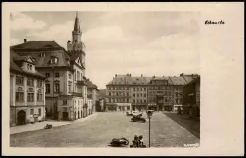 Ansichtskarte Löbau Marktplatz 1954