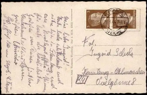 Ansichtskarte Flensburg Stadtblick 1944