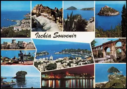 Ischia Ischia Souvenir (Mehrbildkarte) Ein Paradies im Mittelmeer 1980