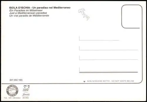 Ischia Ischia Souvenir (Mehrbildkarte) Ein Paradies im Mittelmeer 1980