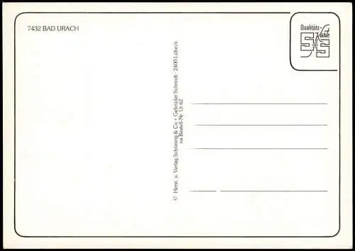 Ansichtskarte Bad Urach Mehrbildkarte mit div. Ortsansichten 1980