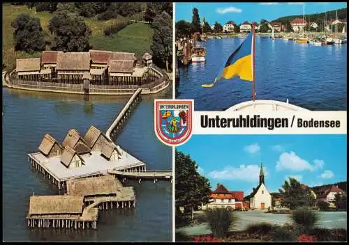 Uhldingen Mühlhofen Mehrbildkarte mit Ortsansichten Bodensee Motive 1980