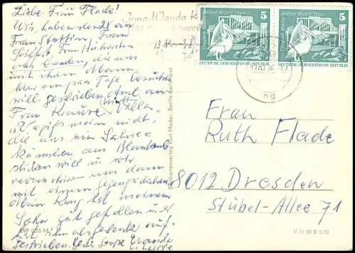 Schmöckwitz-Berlin Umlandansicht mit Fahrgastschiff MS JOHANNES R. BECHER 1976
